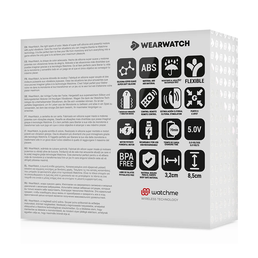WEARWATCH - DUAL TEHNOLOOGIA VIBRAATOR WATCHME AKVAMARIIN / JET